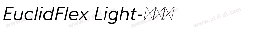 EuclidFlex Light字体转换 EuclidFlex Light字体转换